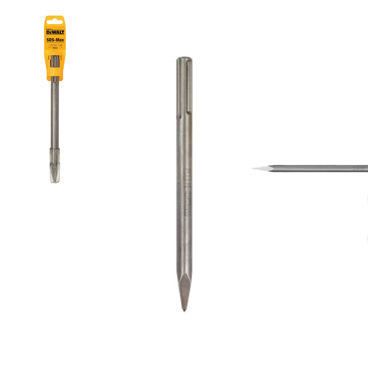 POINTED, FLAT, SPATULA, GOUGE, SPADE CHISELS, FOR ASPHALT SDS-MAX - DeWALT POINTED, FLAT, SPATULA, GOUGE, SPADE CHISELS, FOR ASPHALT SDS-MAX - DeWALT
